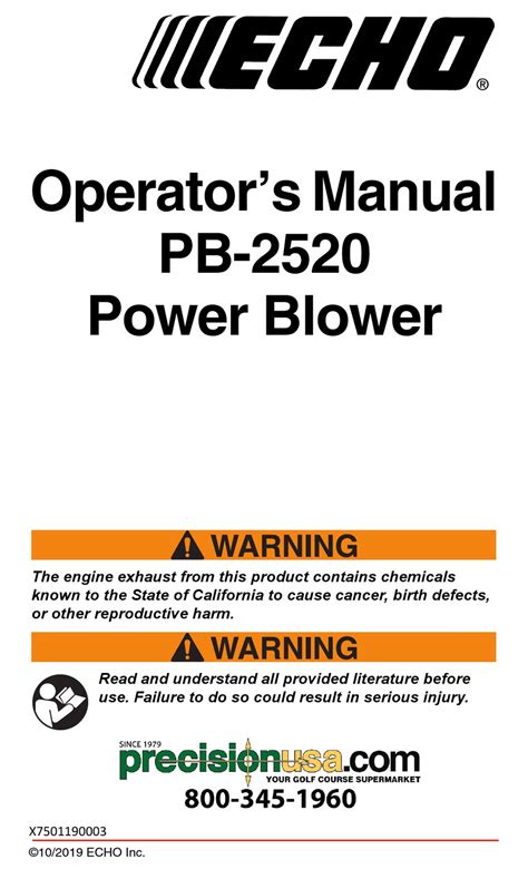 Operator’s Manual PB